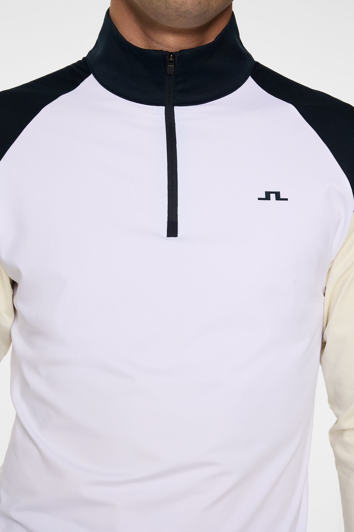 Sasha Mid Layer in White by J.Lindeberg