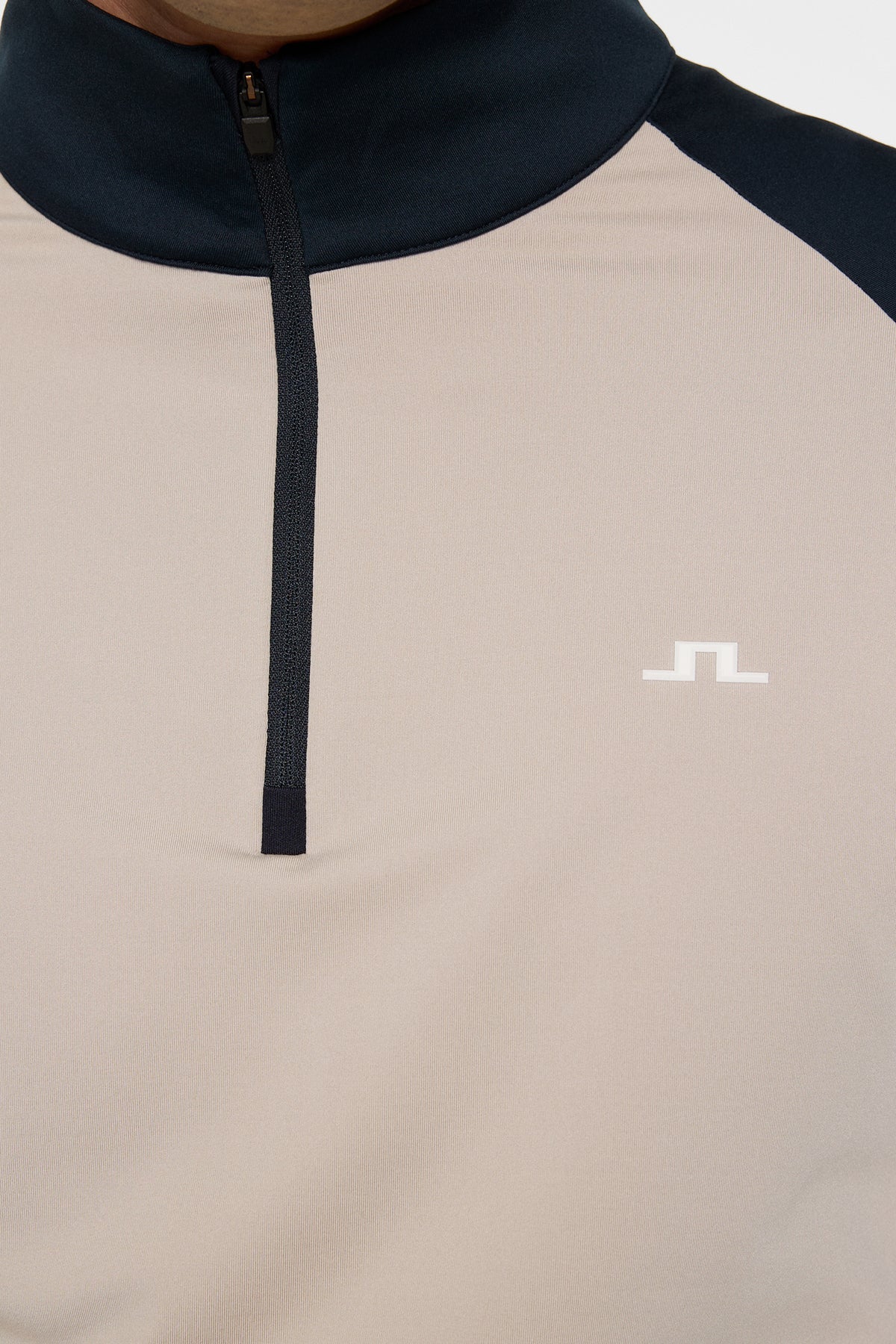 Sasha Mid Layer in Oyster Brown by J.Lindeberg