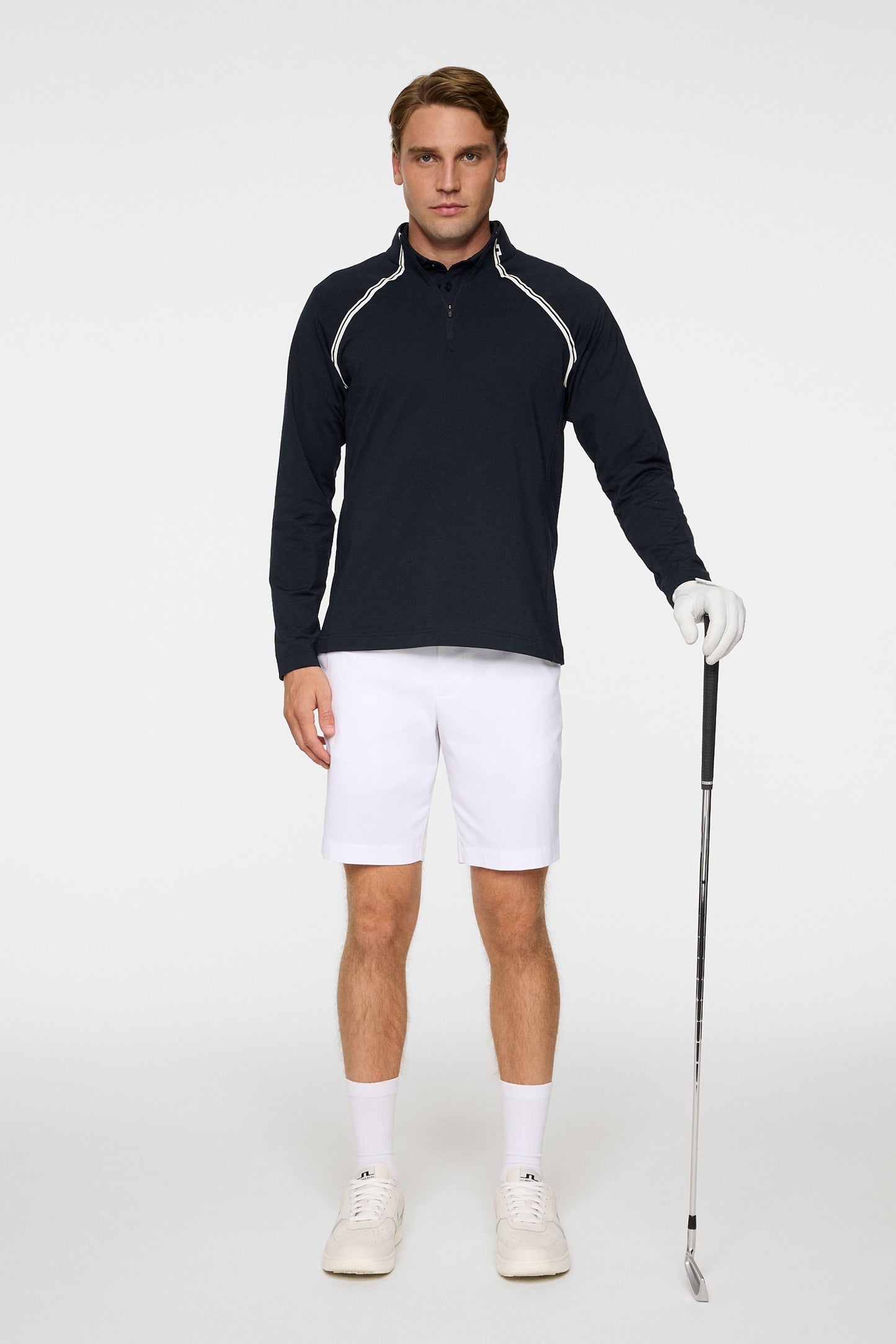Players Mid Layer in JL Navy by J.Lindeberg