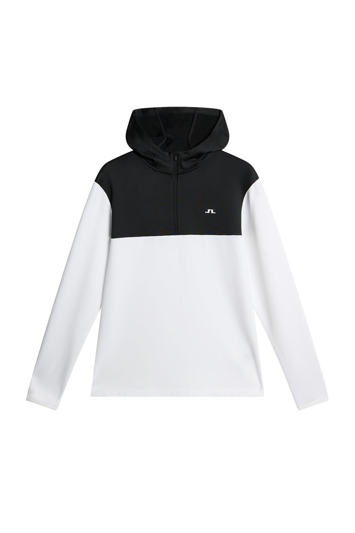 Banks Zip Hood in White by J.Lindeberg