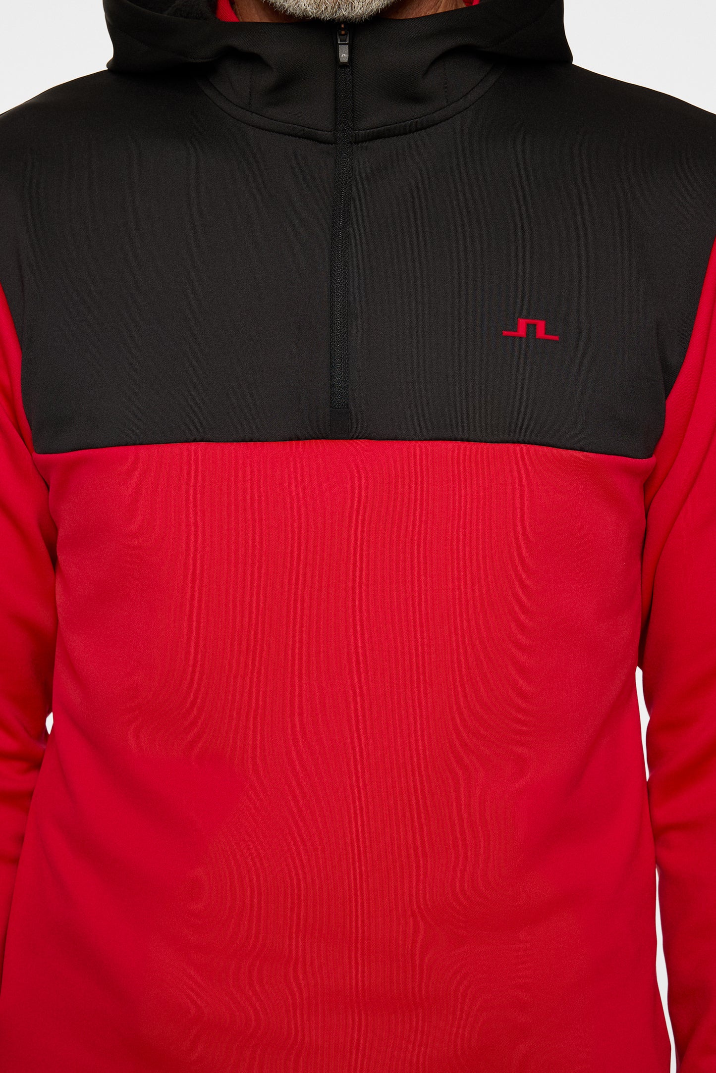 Banks Zip Hood in Barbados Cherry by J.Lindeberg