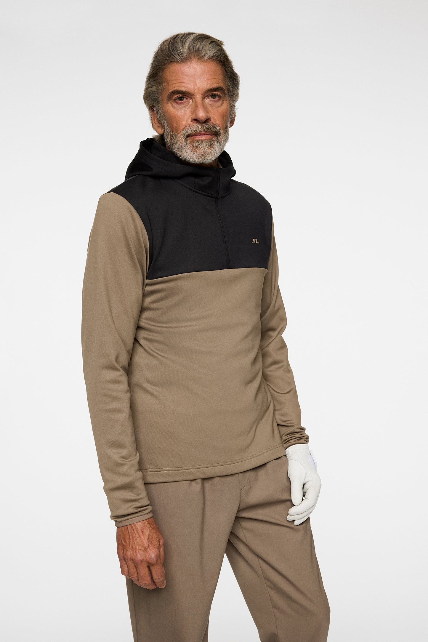 Banks Zip Hood in Brindle by J.Lindeberg