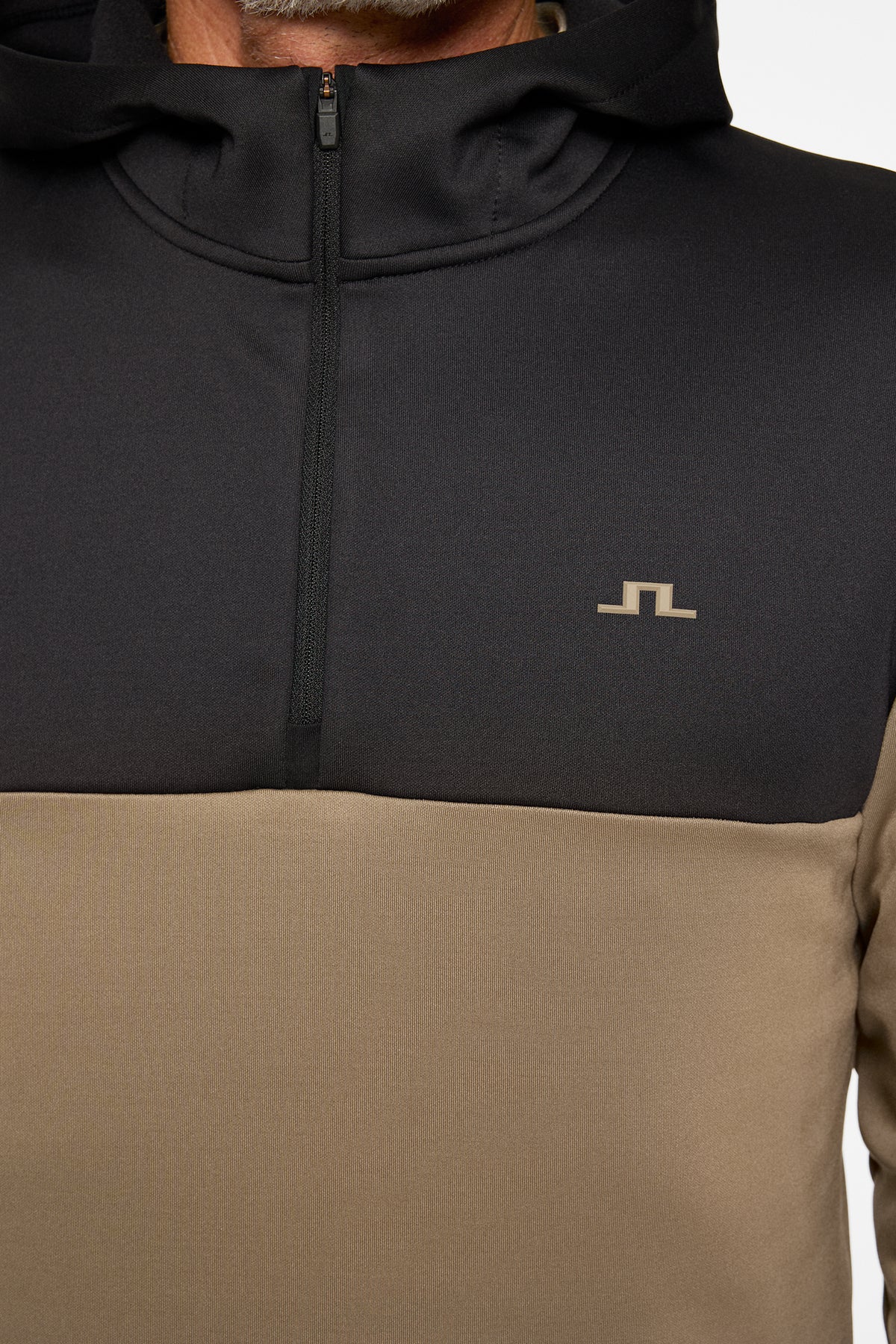 Banks Zip Hood in Brindle by J.Lindeberg