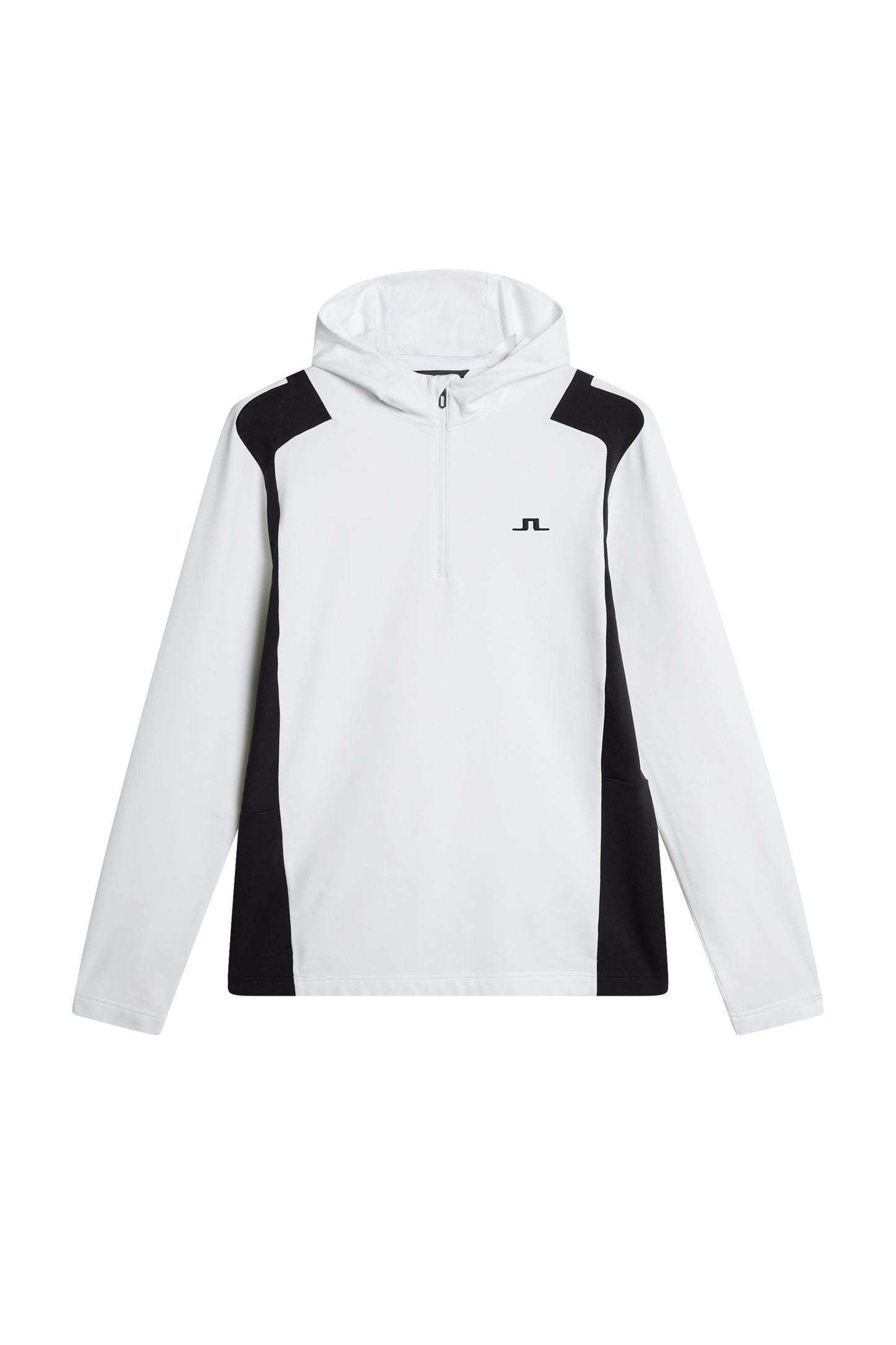Lukas Quarter Zip Hood in White by J.Lindeberg