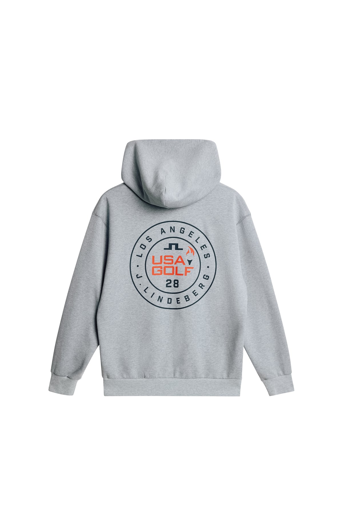 Scottie Hood in Medium Grey Melange by J.Lindeberg