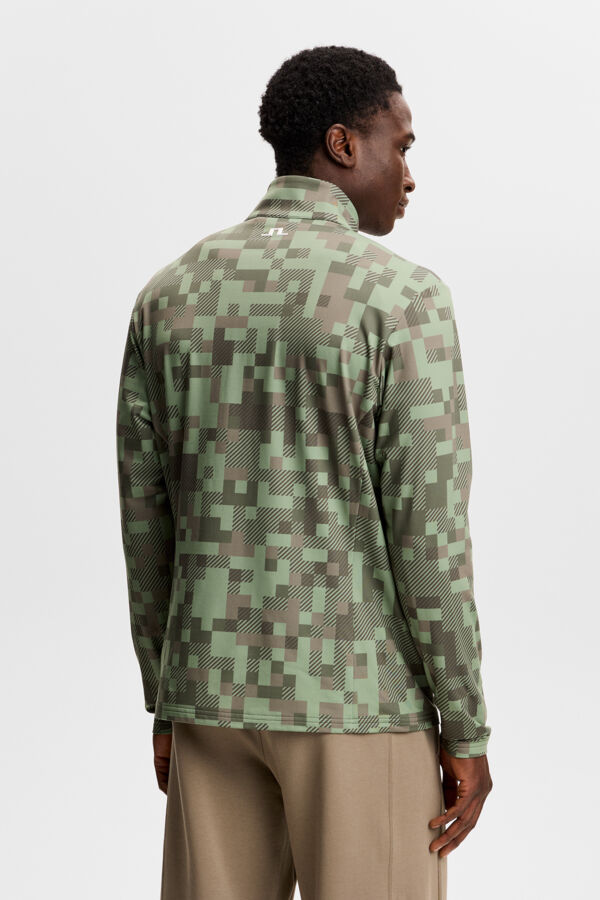 Bridger Tour Print Mid Layer / Tour 26 Tonal Green L