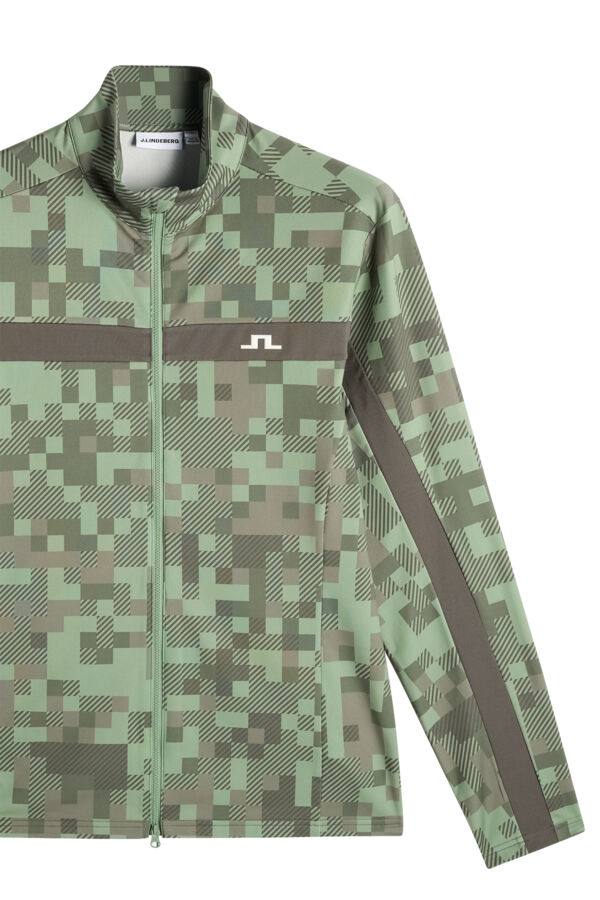 Bridger Tour Print Mid Layer / Tour 26 Tonal Green L