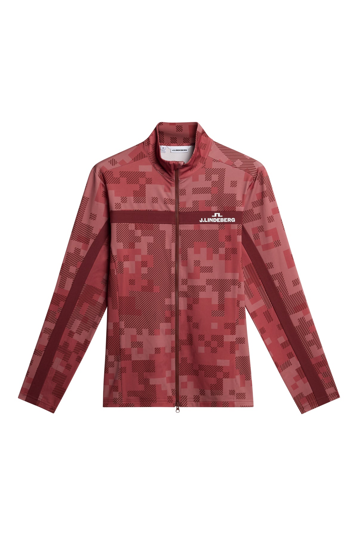 Bridger Tour Print Mid Layer in Tour 26 Tonal Pink L by J.Lindeberg
