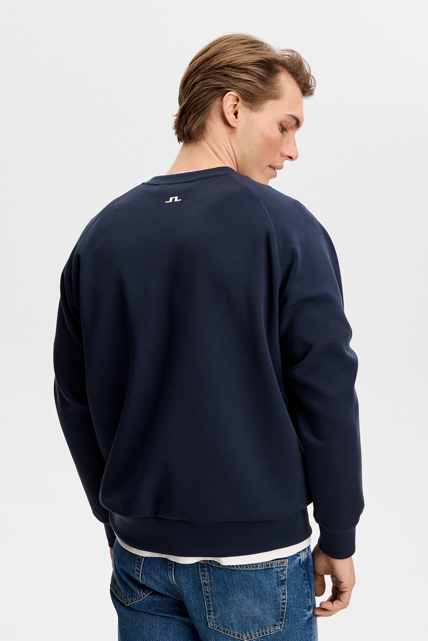 Finn Crew Neck in JL Navy by J.Lindeberg