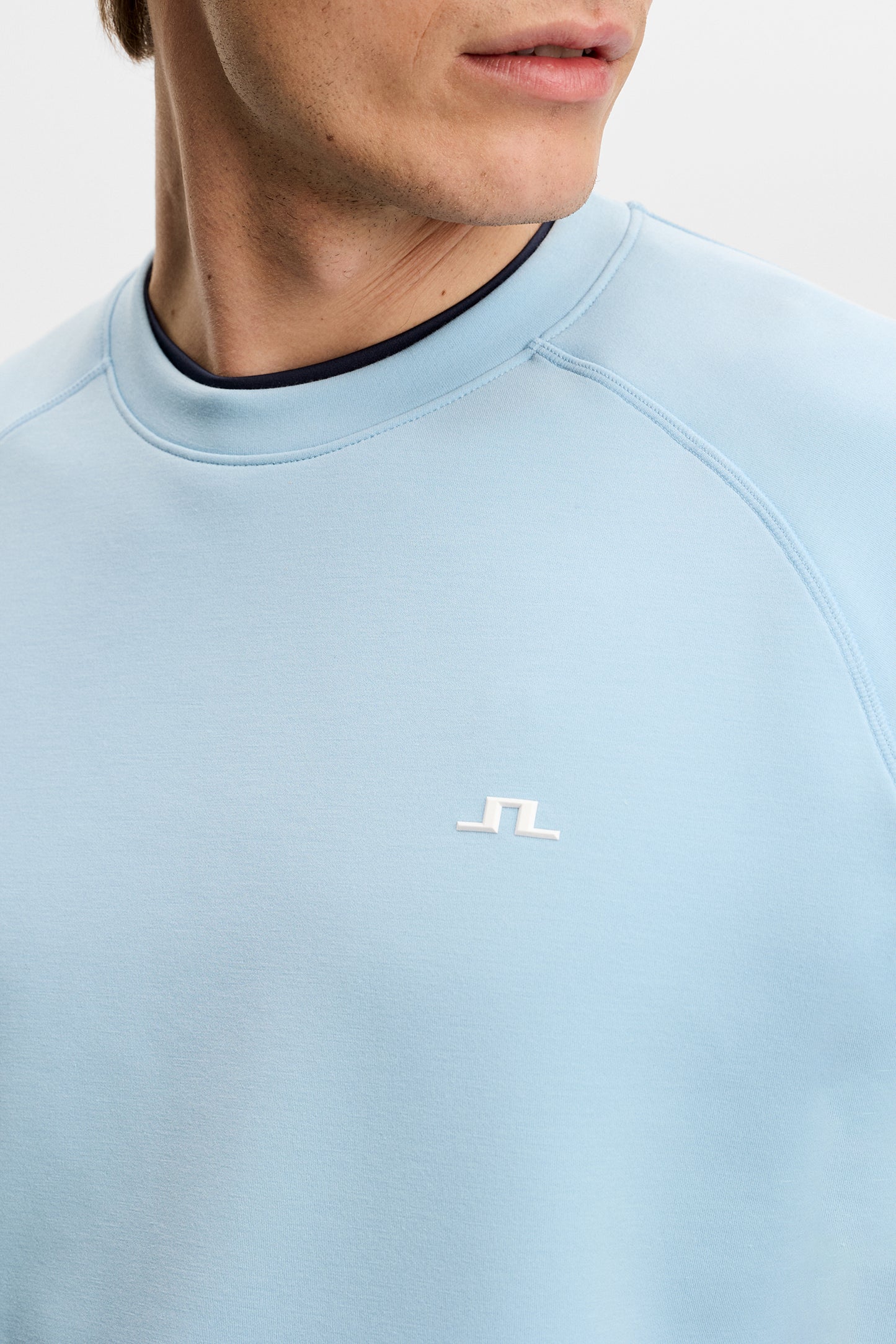 Finn Crew Neck in Forget-Me-Not by J.Lindeberg