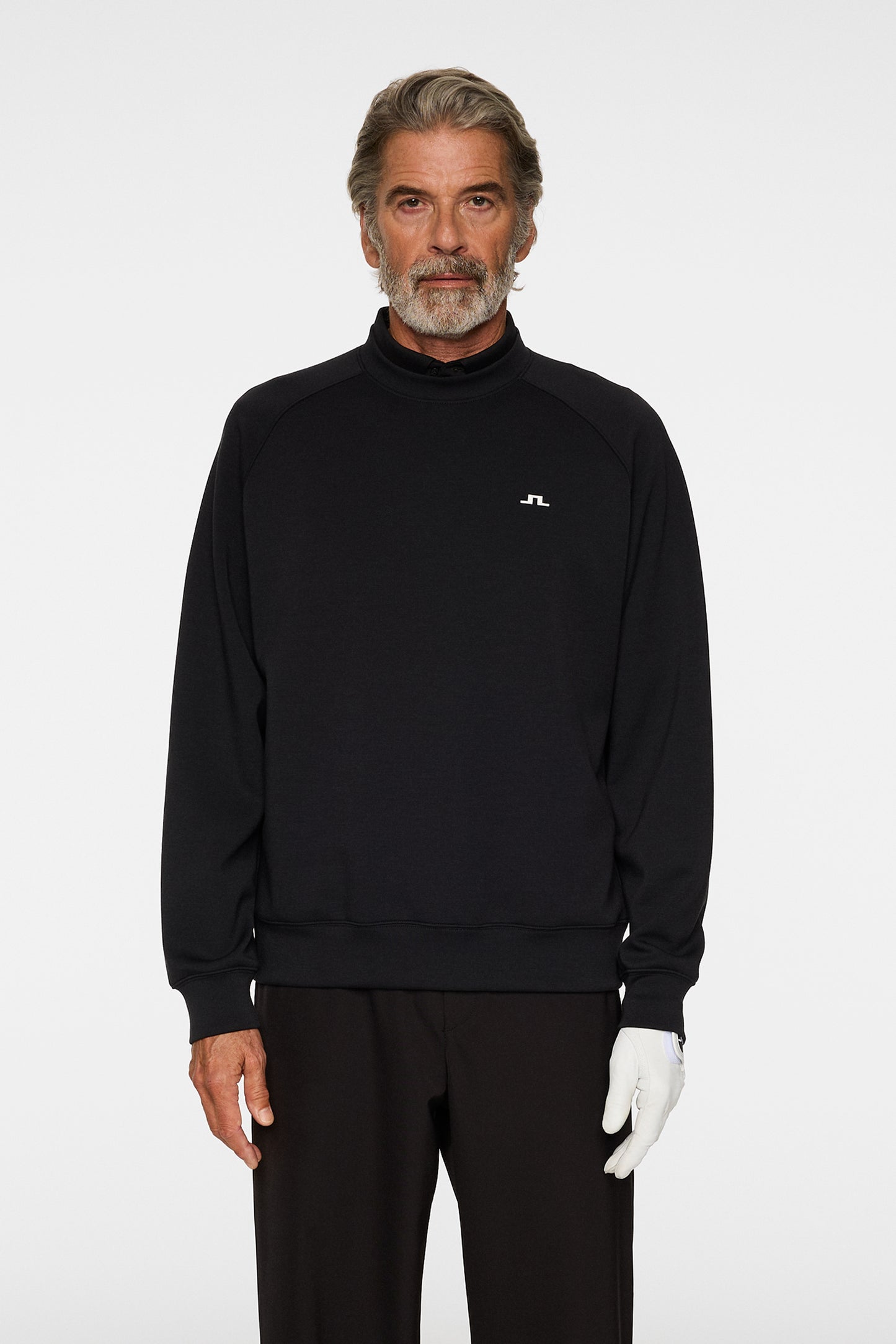 Finn Crew Neck in Black by J.Lindeberg