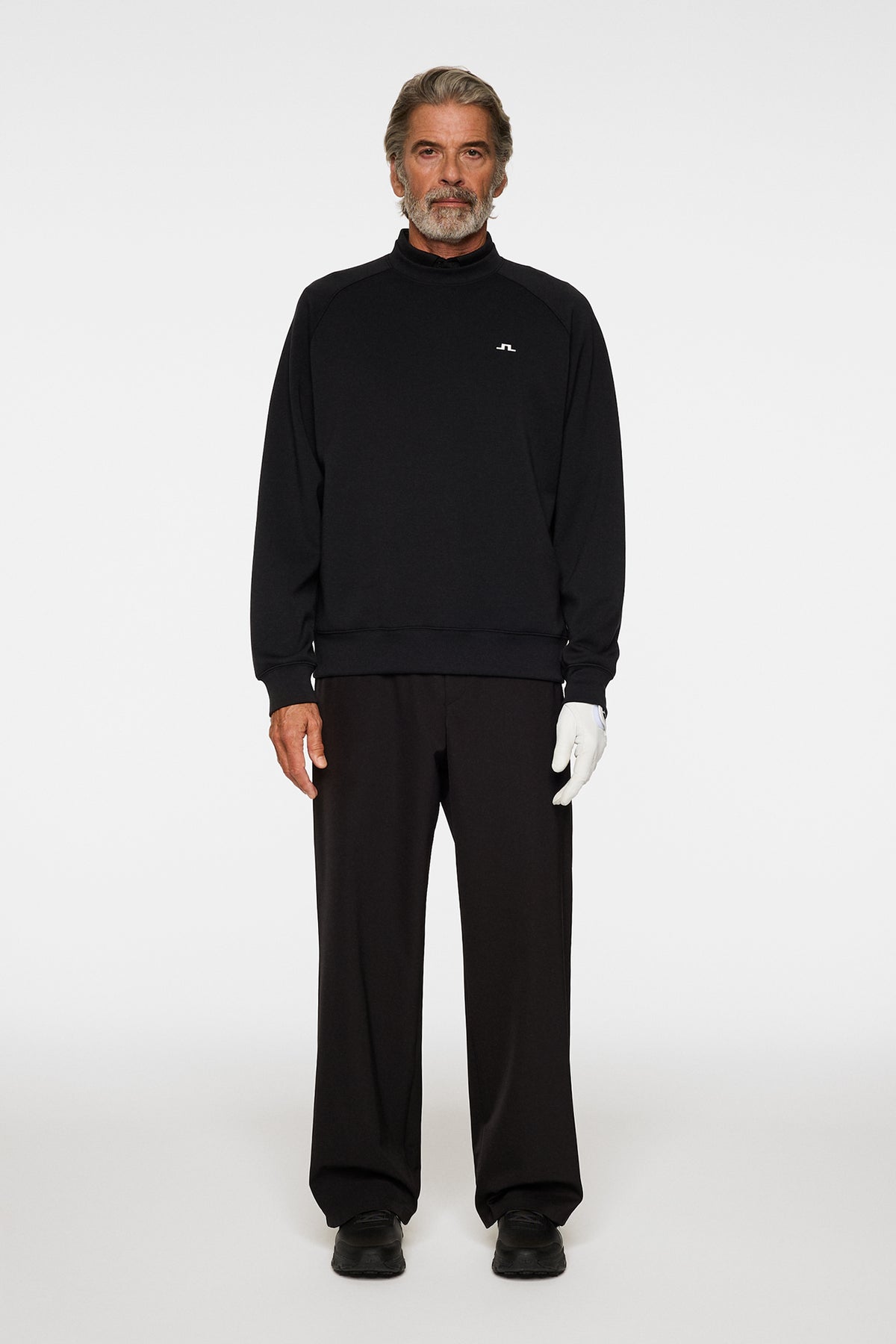 Finn Crew Neck in Black by J.Lindeberg