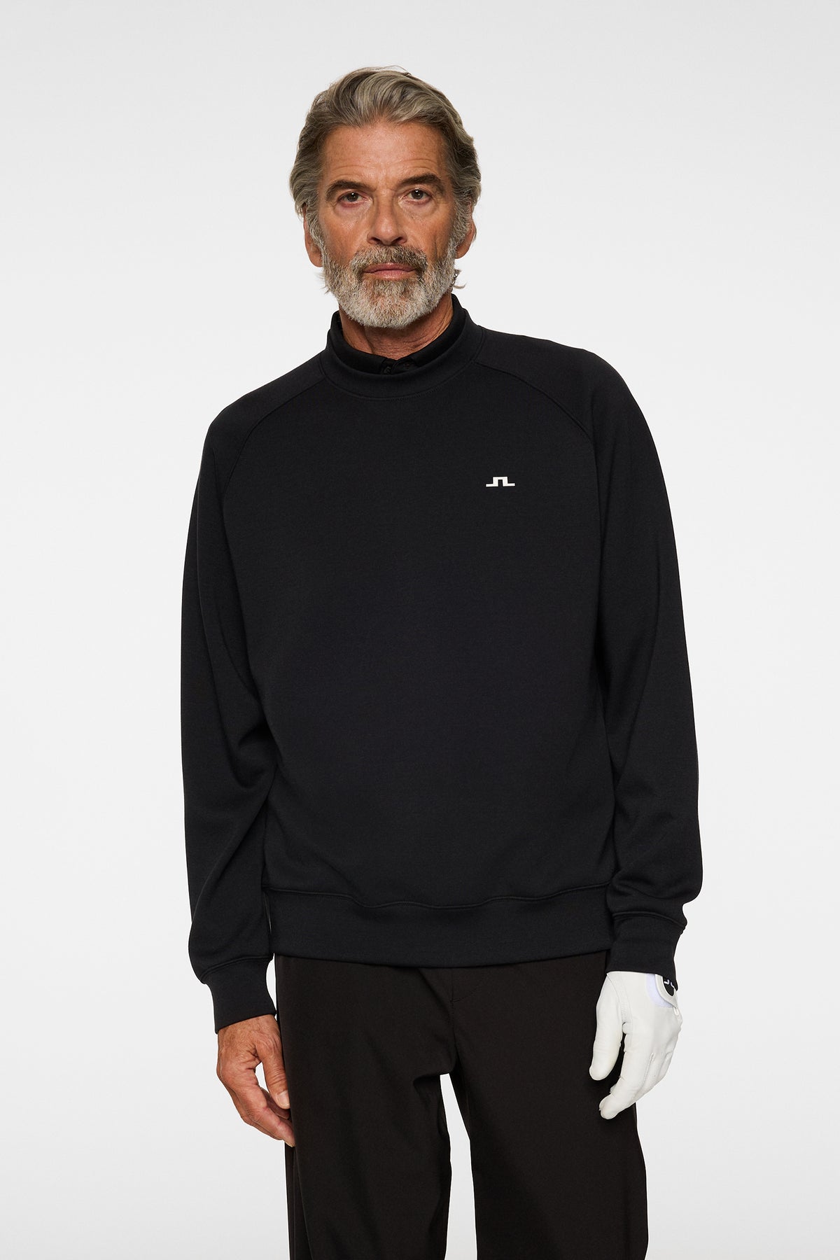Finn Crew Neck in Black by J.Lindeberg