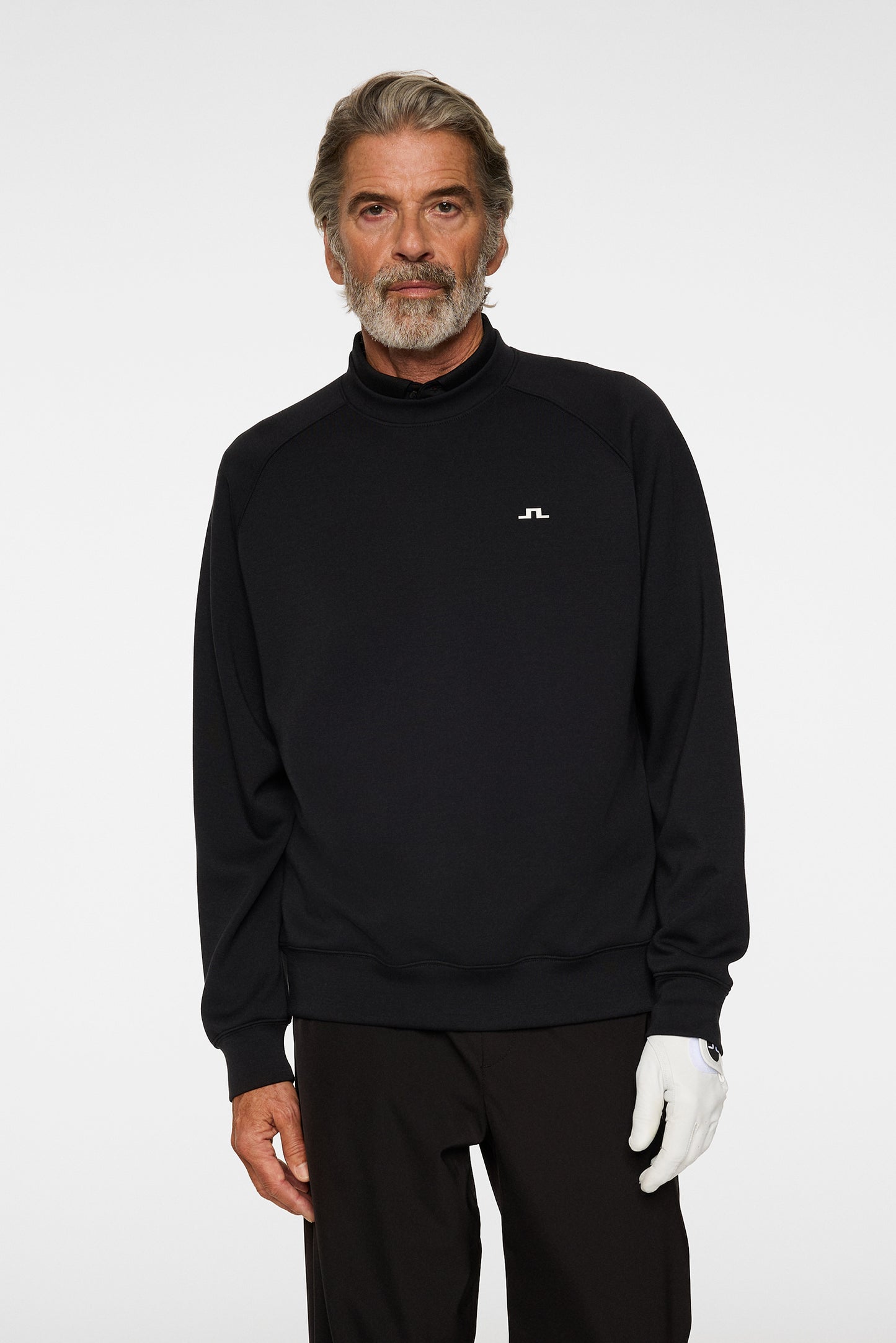 Finn Crew Neck in Black by J.Lindeberg