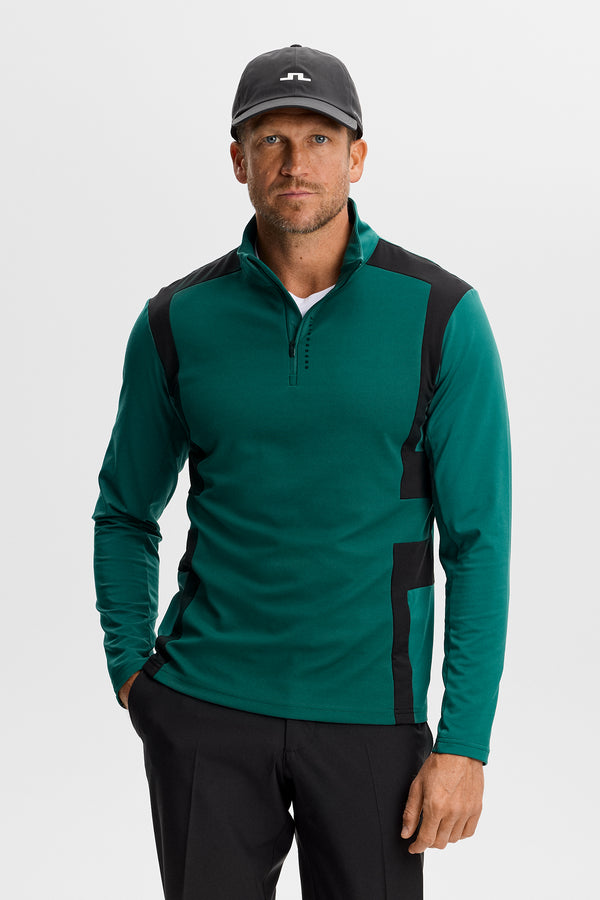 Finn Quarter Zip Mid Layer / Forest Biome