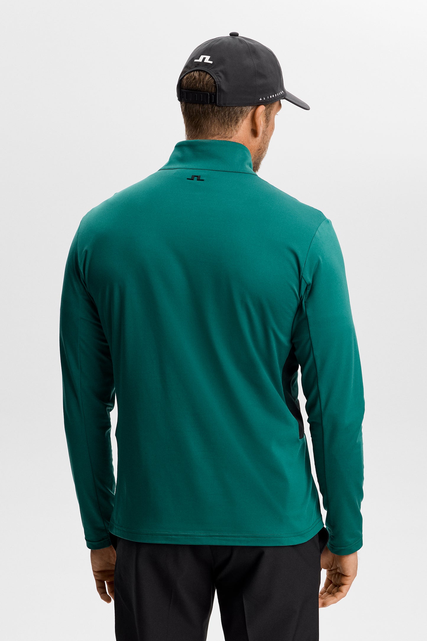 Finn Quarter Zip Mid Layer in Forest Biome by J.Lindeberg