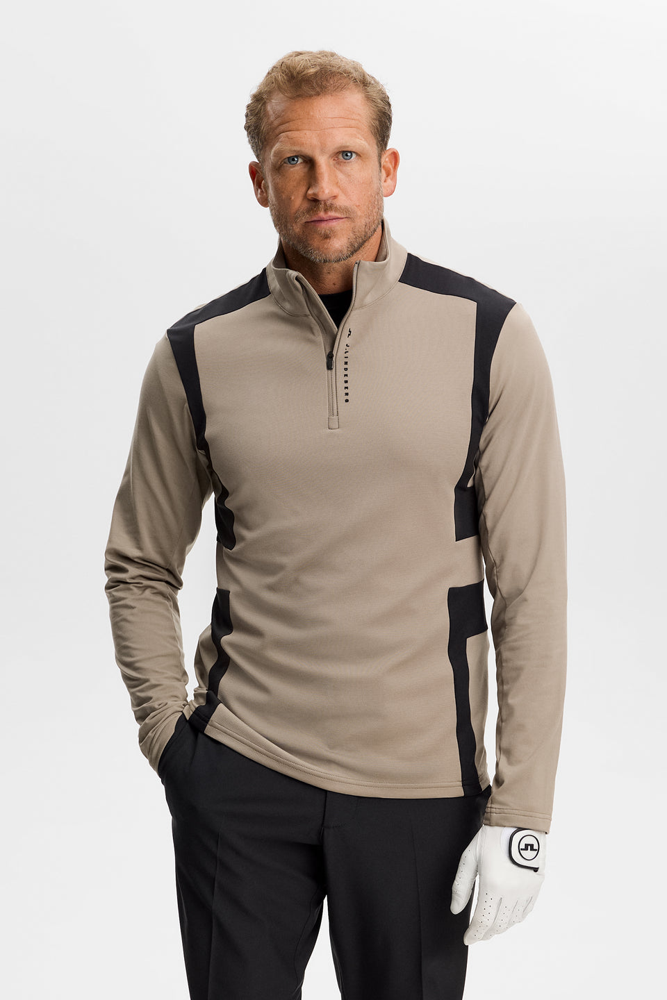 Finn Quarter Zip Mid Layer / Brindle