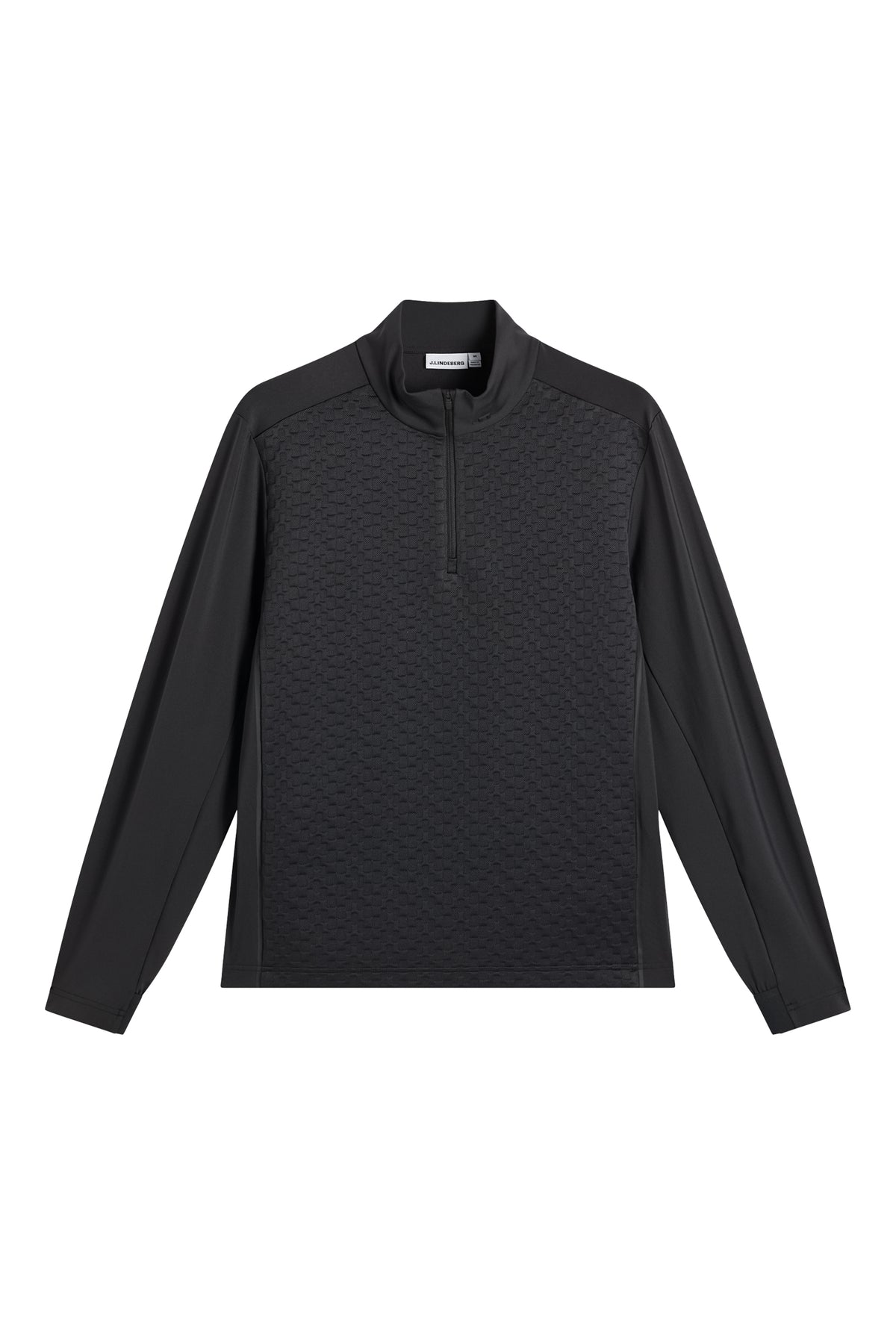 Lassy Quarter Zip Mid layer in Black by J.Lindeberg