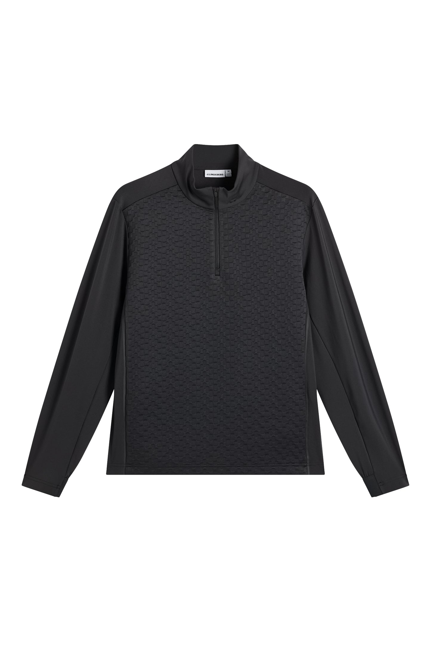 Lassy Quarter Zip Mid layer in Black by J.Lindeberg