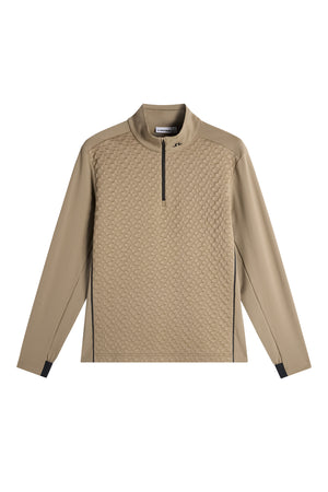 Lassy Quarter Zip Mid layer in Brindle by J.Lindeberg