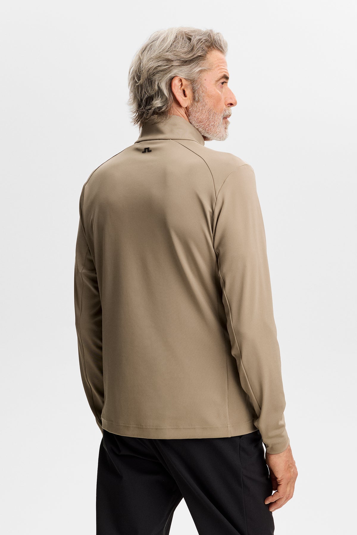 Lassy Quarter Zip Mid layer in Brindle by J.Lindeberg