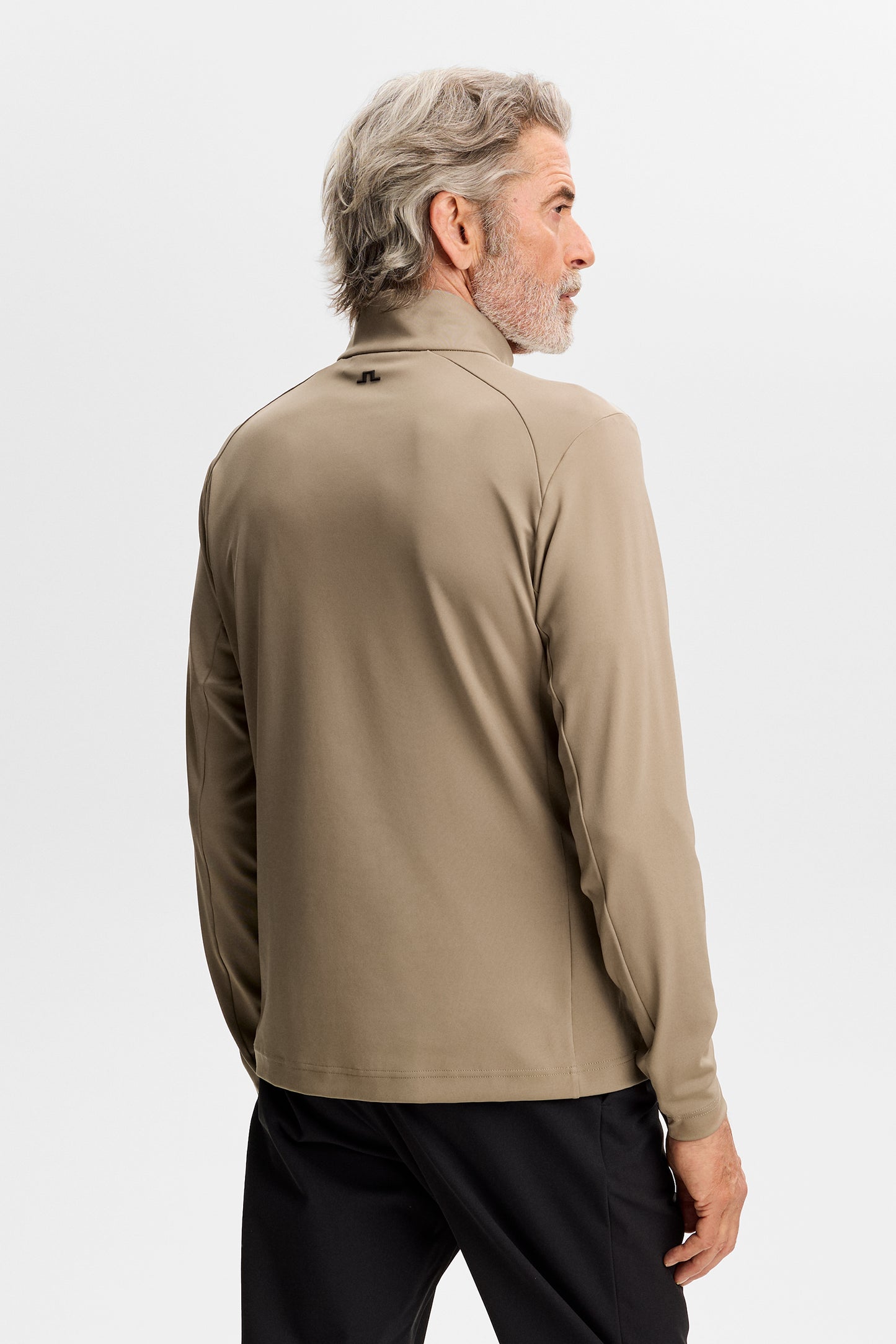 Lassy Quarter Zip Mid layer in Brindle by J.Lindeberg