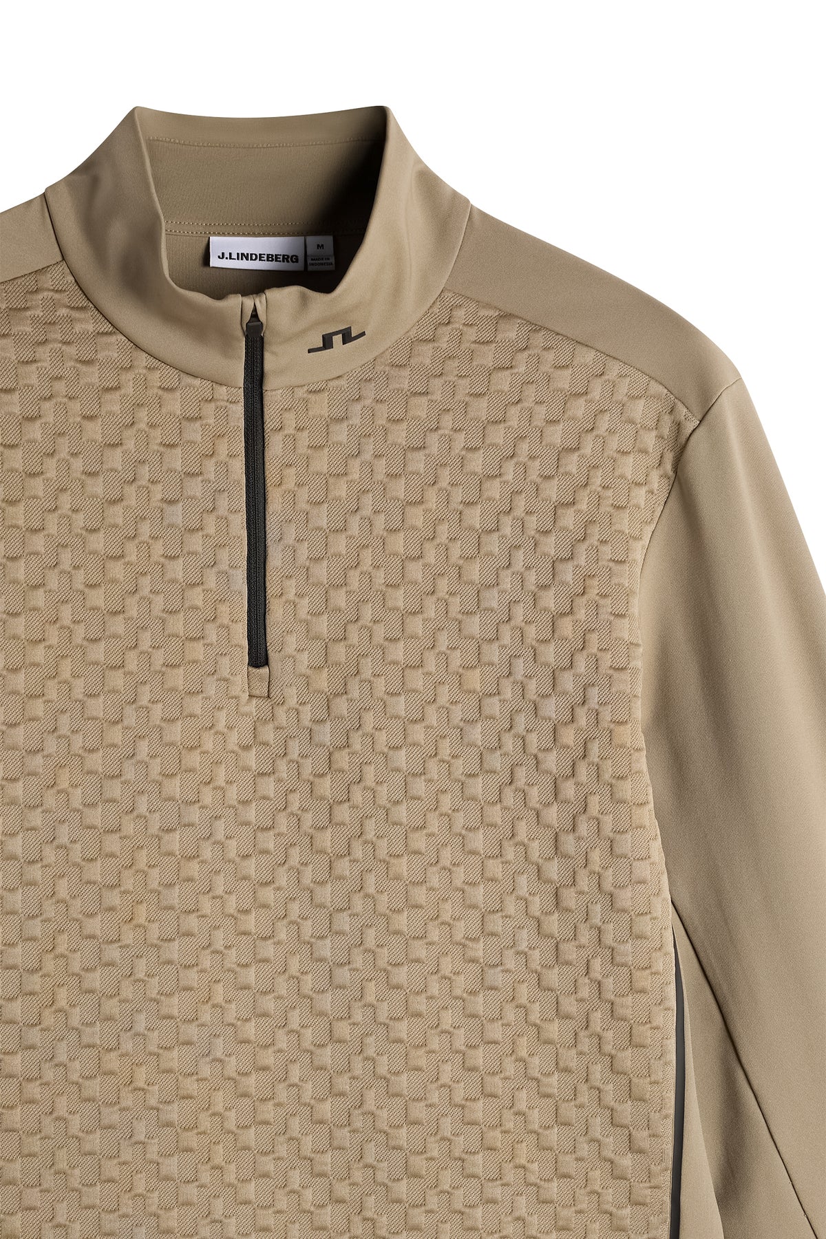 Lassy Quarter Zip Mid layer in Brindle by J.Lindeberg