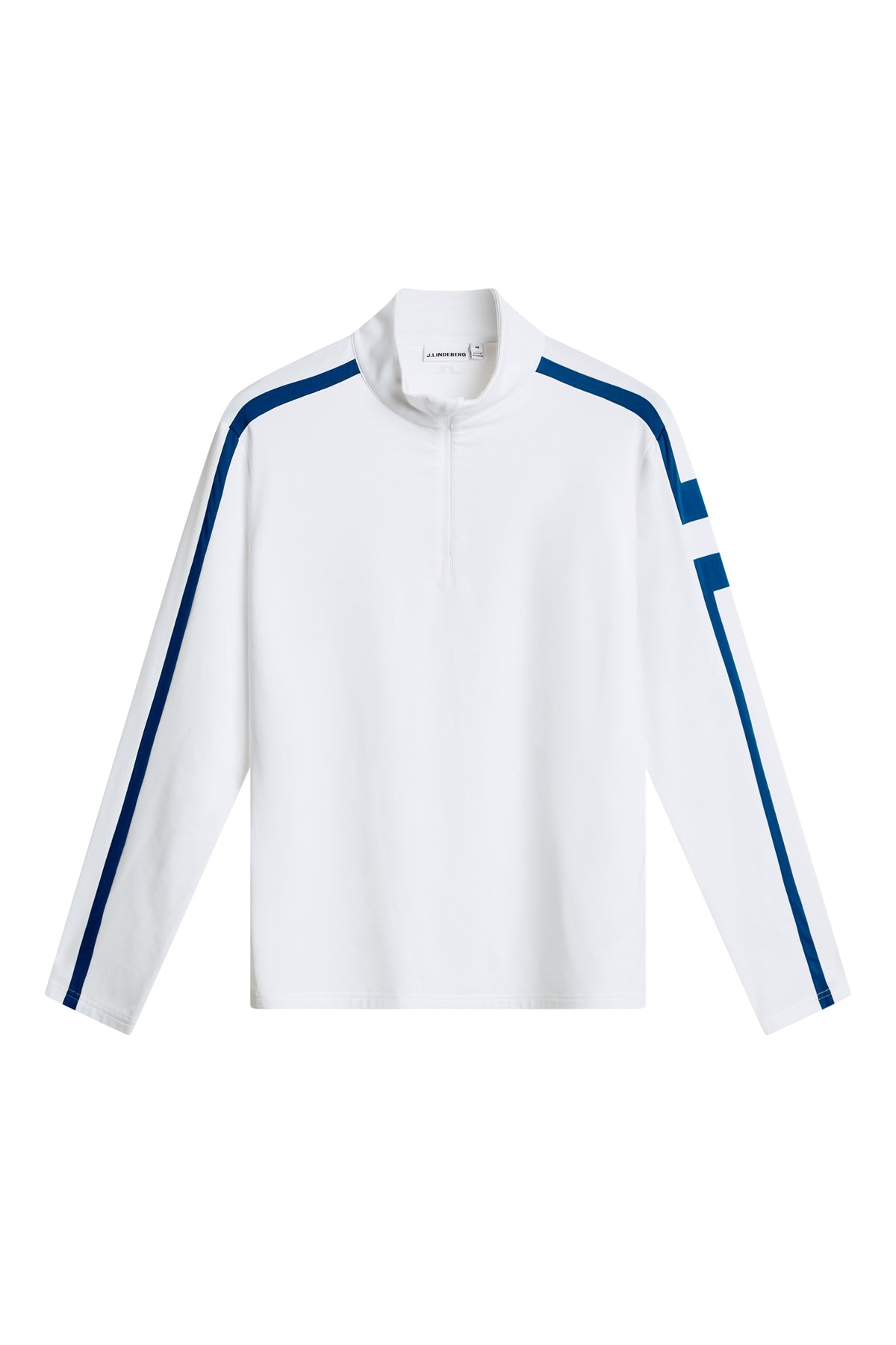 Keaton Quarter Zip Mid Layer in White by J.Lindeberg