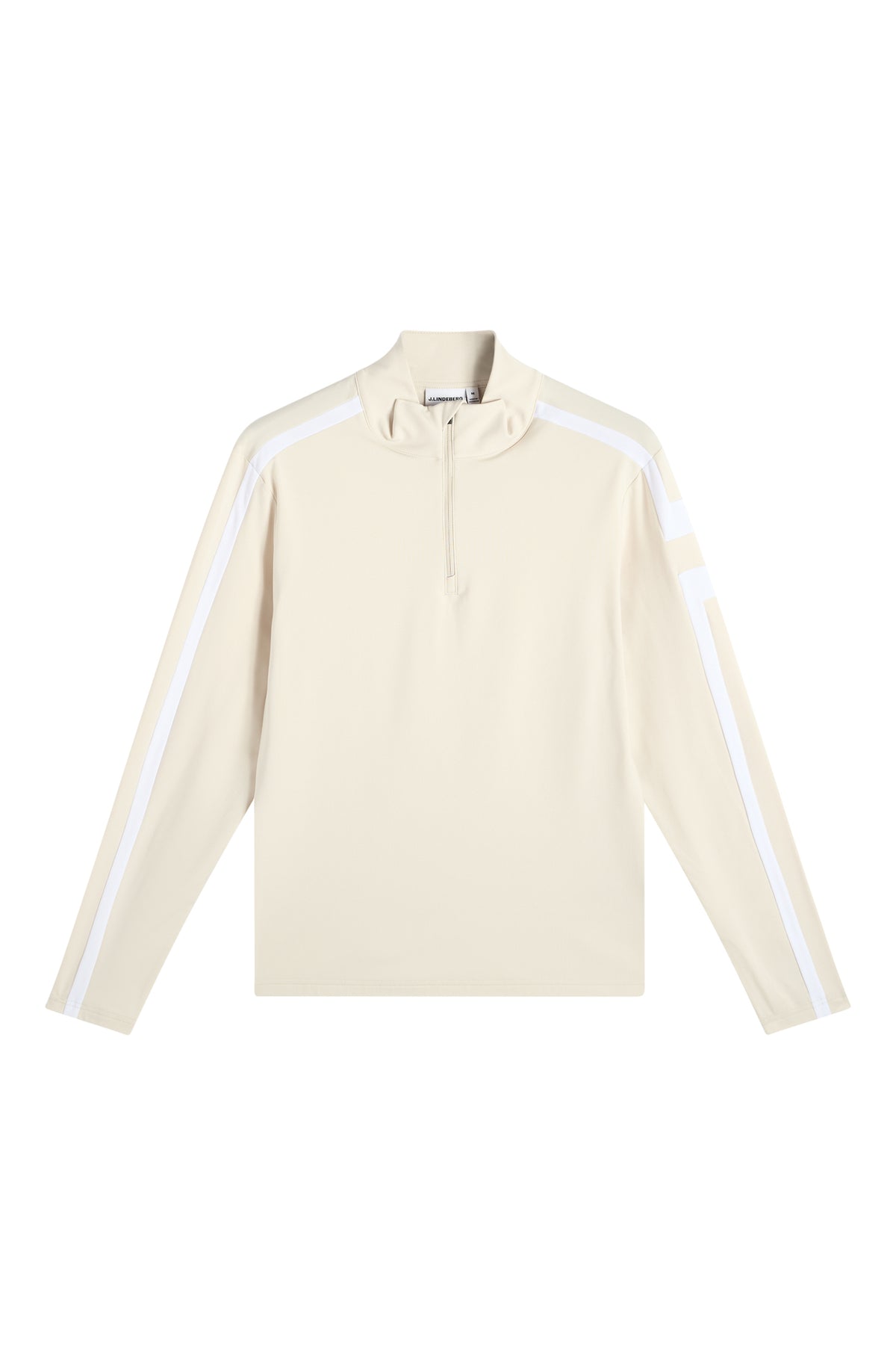 Keaton Quarter Zip Mid Layer in Moonbeam by J.Lindeberg