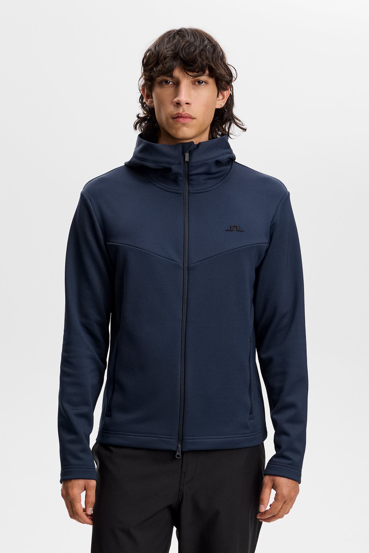 Maclean Zip Hood in JL Navy by J.Lindeberg