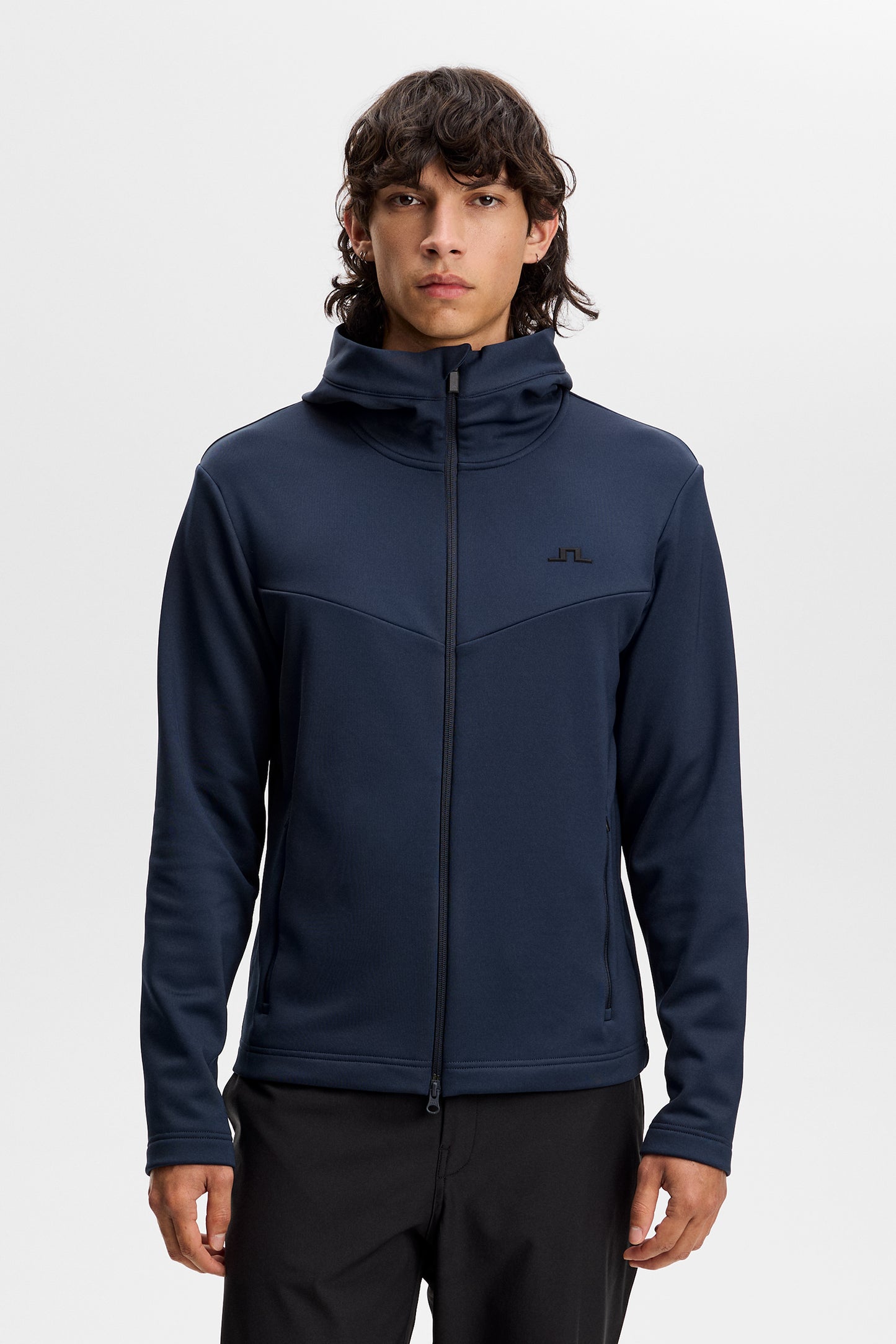 Maclean Zip Hood in JL Navy by J.Lindeberg