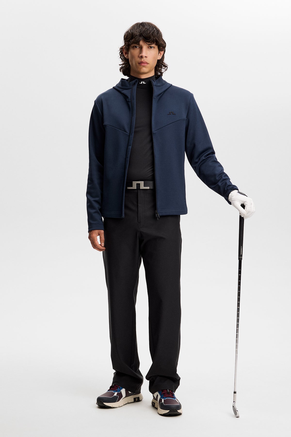 Maclean Zip Hood in JL Navy by J.Lindeberg