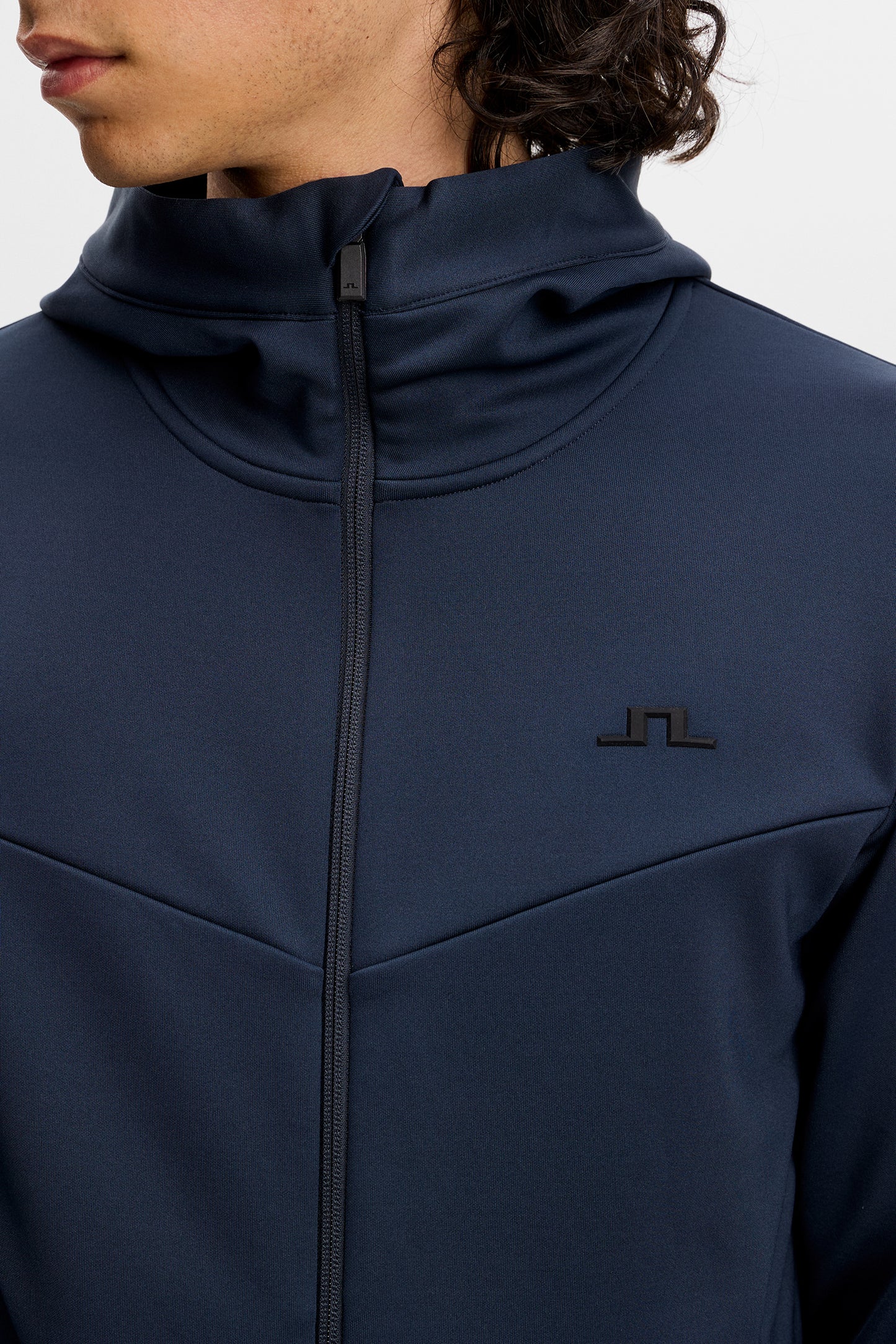 Maclean Zip Hood in JL Navy by J.Lindeberg