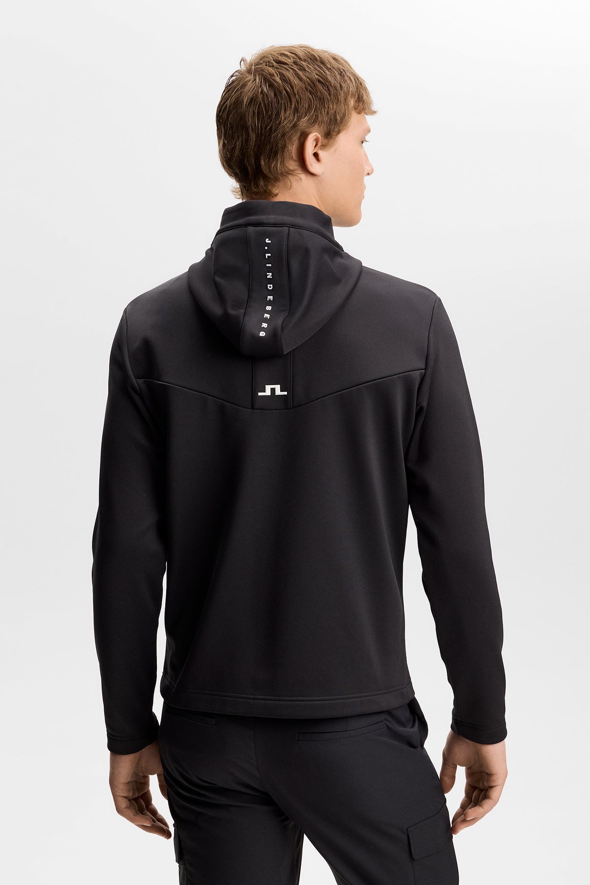 Maclean Zip Hood in Black by J.Lindeberg