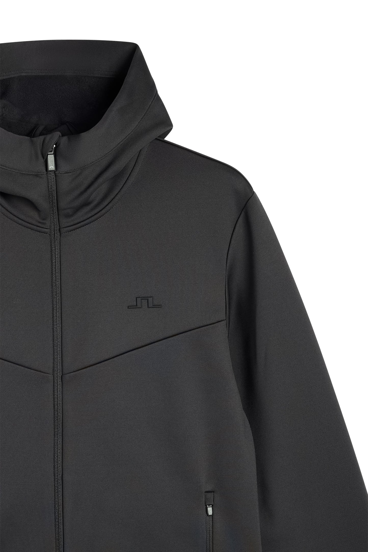 Maclean Zip Hood in Black by J.Lindeberg