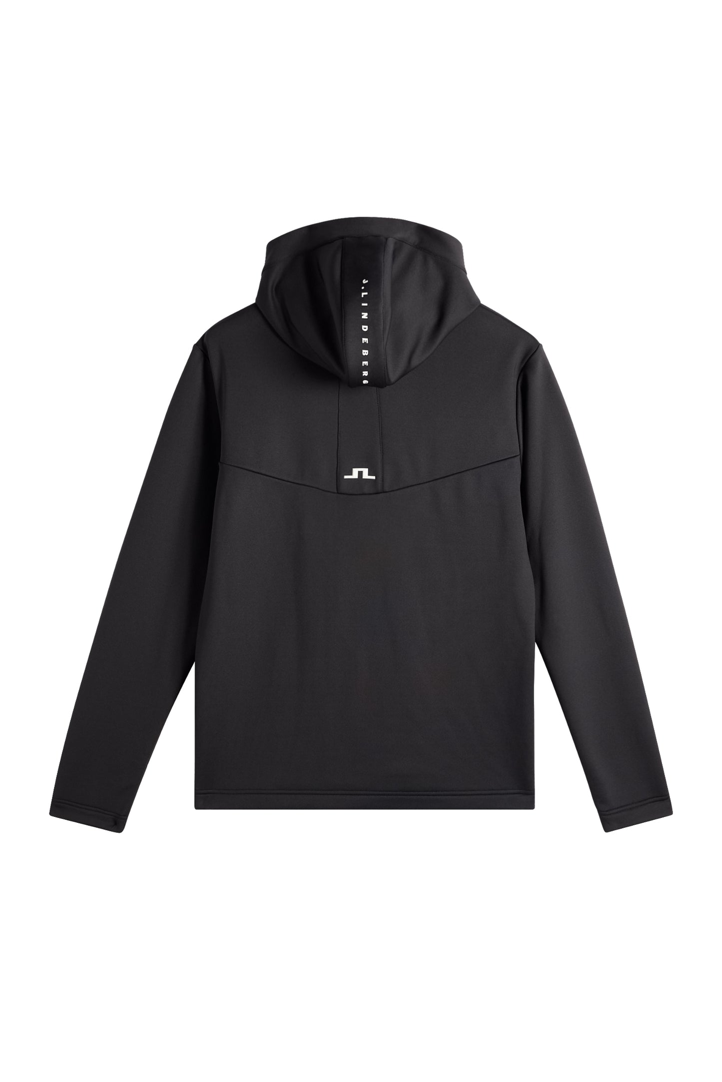 Maclean Quarter Zip Hood in Black by J.Lindeberg