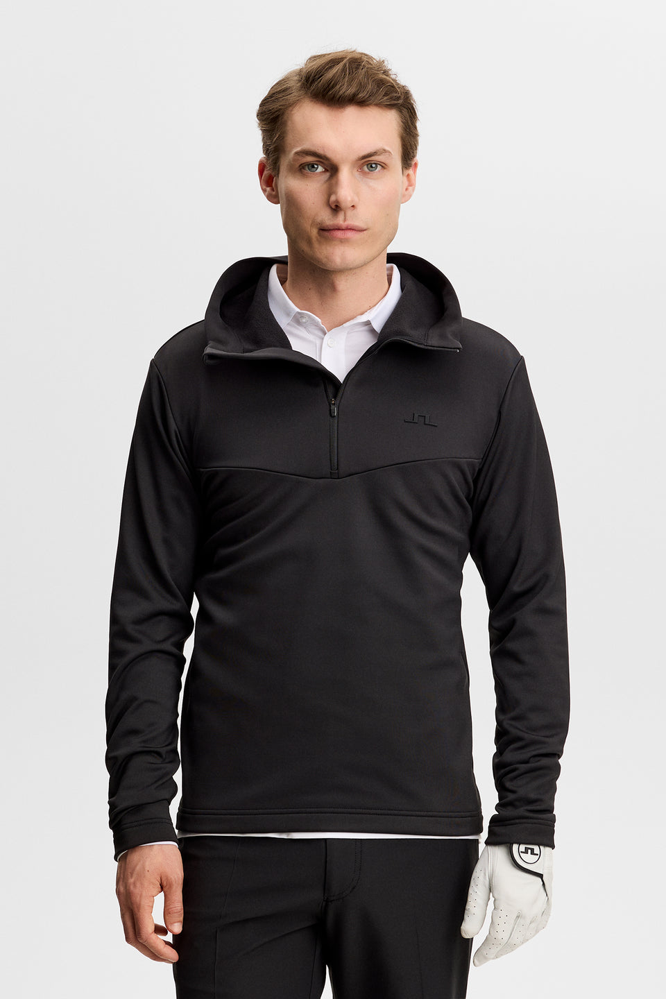 Maclean Quarter Zip Hood / Black