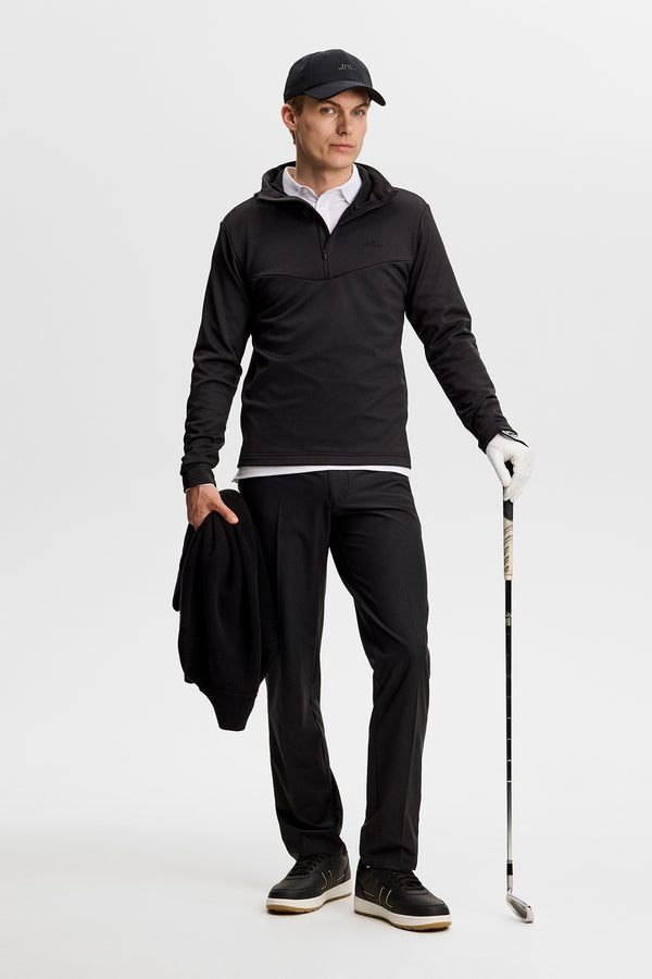 Maclean Quarter Zip Hood / Black