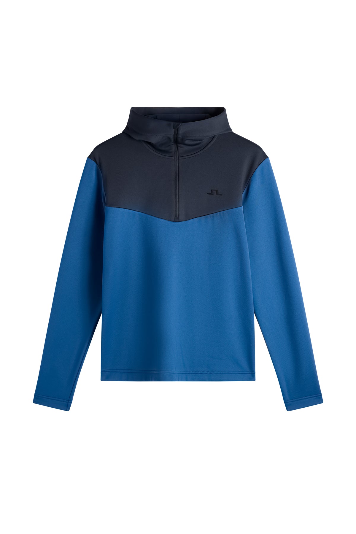 Maclean Quarter Zip Hood in Set Sail by J.Lindeberg