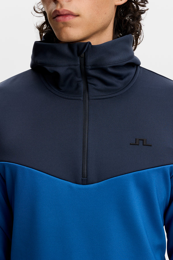 Maclean Quarter Zip Hood / Set Sail