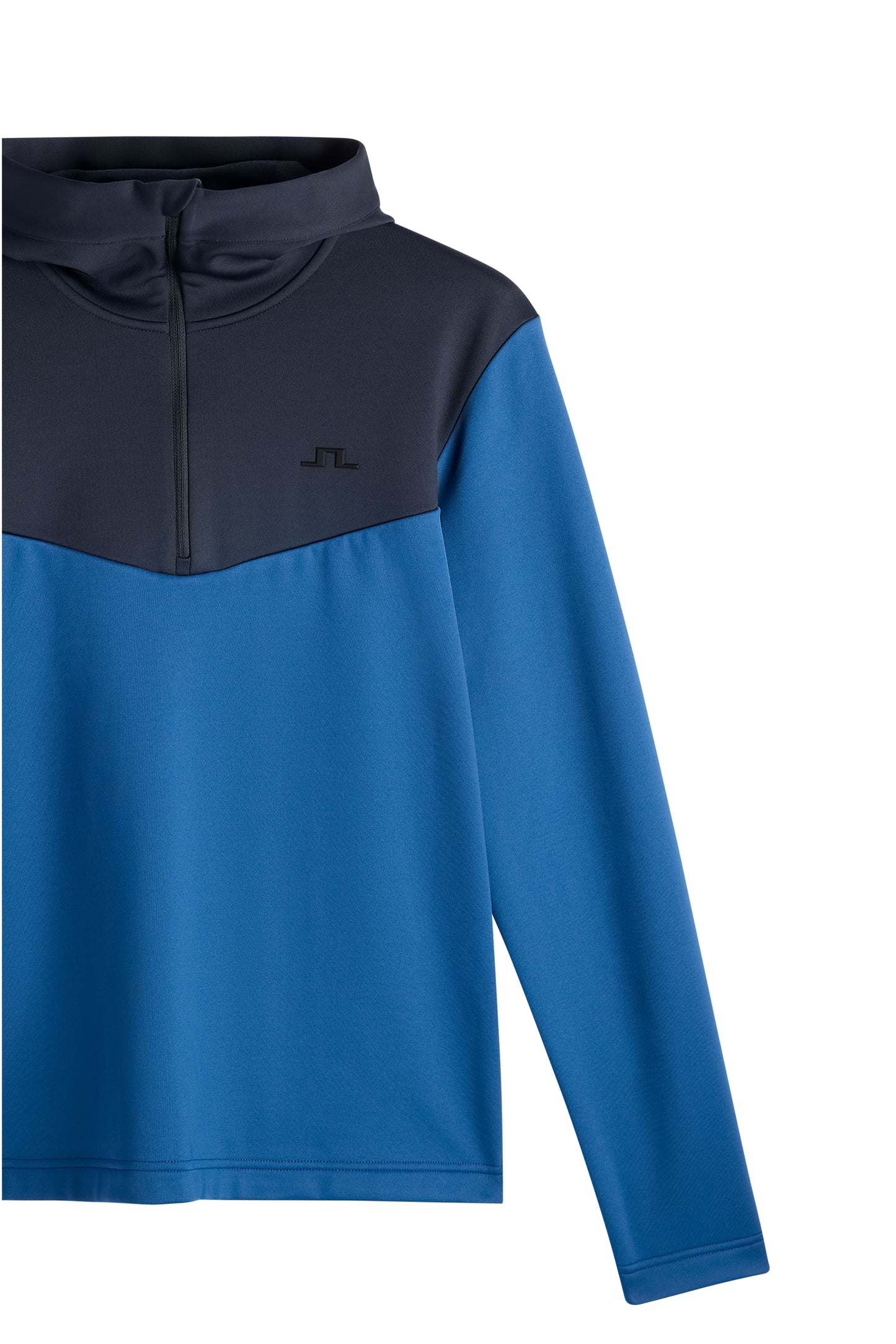 Maclean Quarter Zip Hood in Set Sail by J.Lindeberg