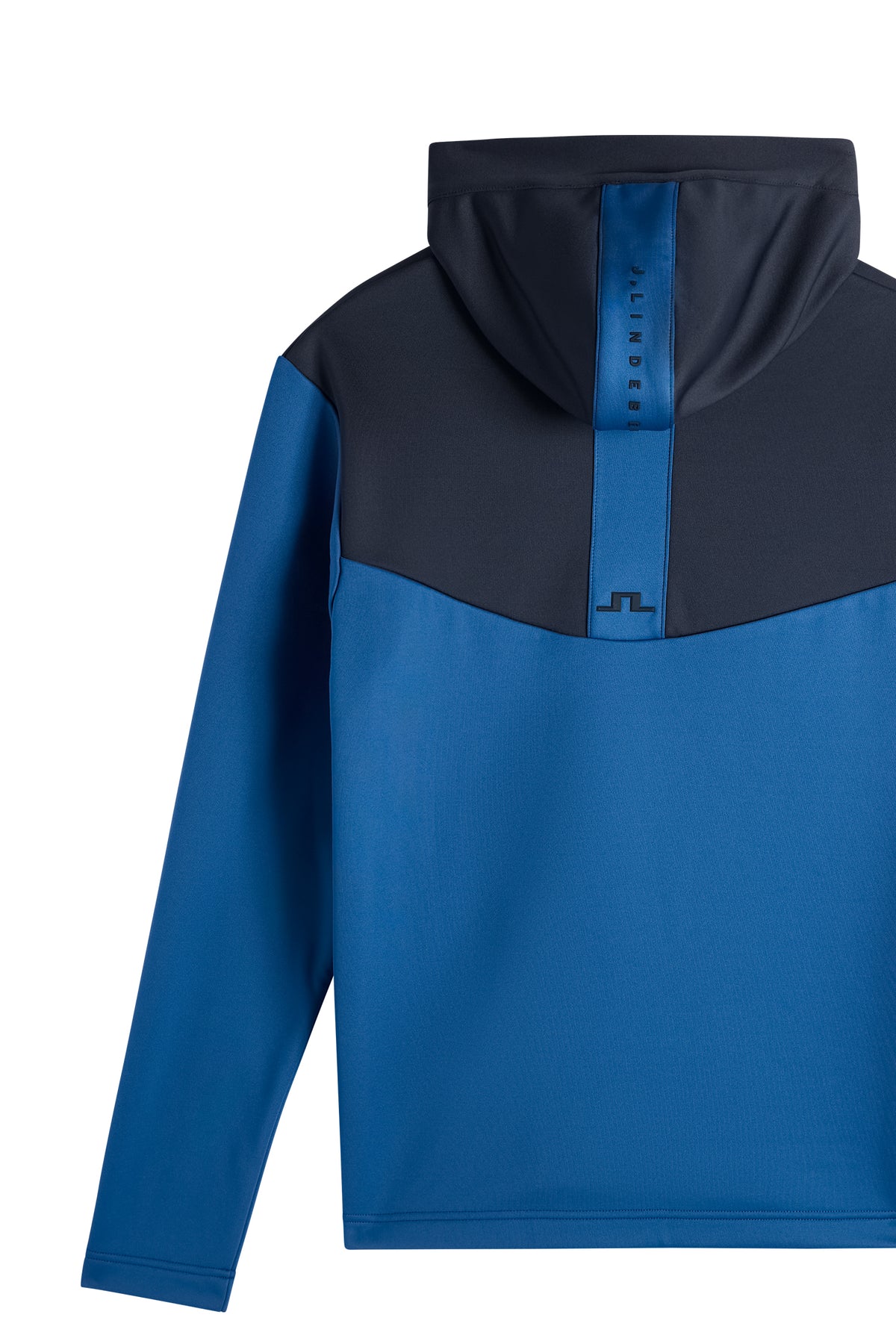 Maclean Quarter Zip Hood in Set Sail by J.Lindeberg