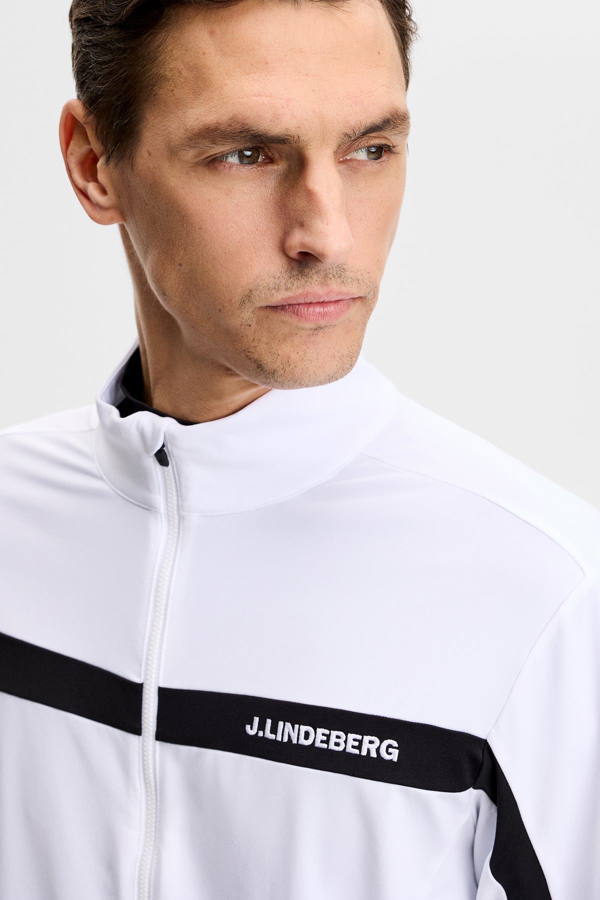 Jarvis Mid Layer in White by J.Lindeberg