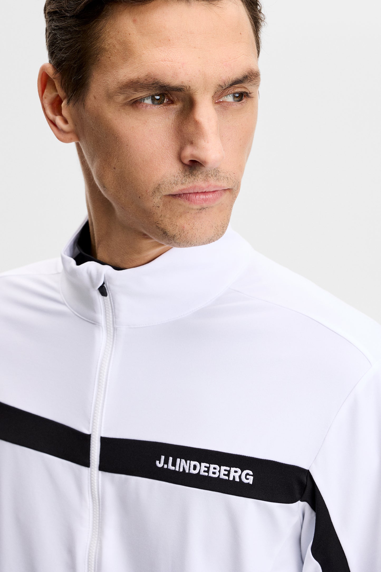 Jarvis Mid Layer in White by J.Lindeberg