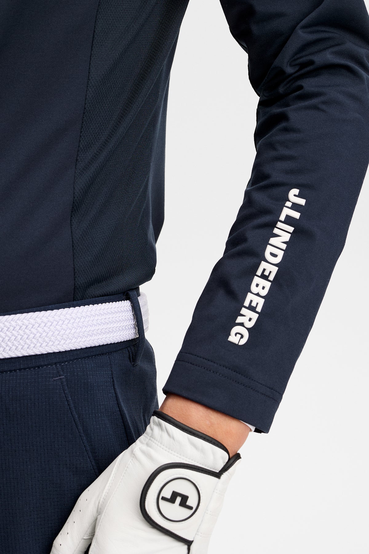 Tour Tech Mid Layer in JL Navy by J.Lindeberg