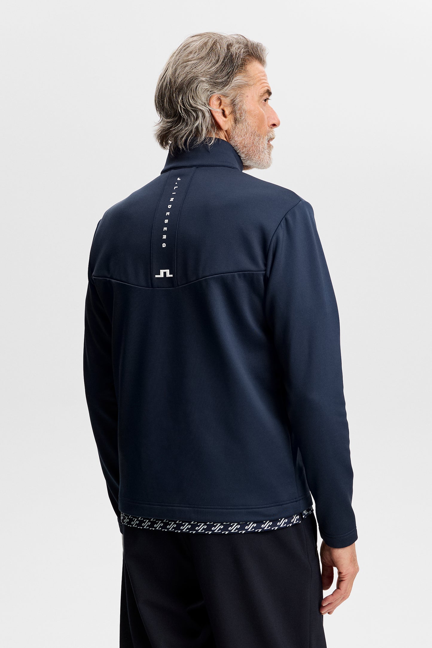 Maclean Quarter Zip Mid Layer in JL Navy by J.Lindeberg