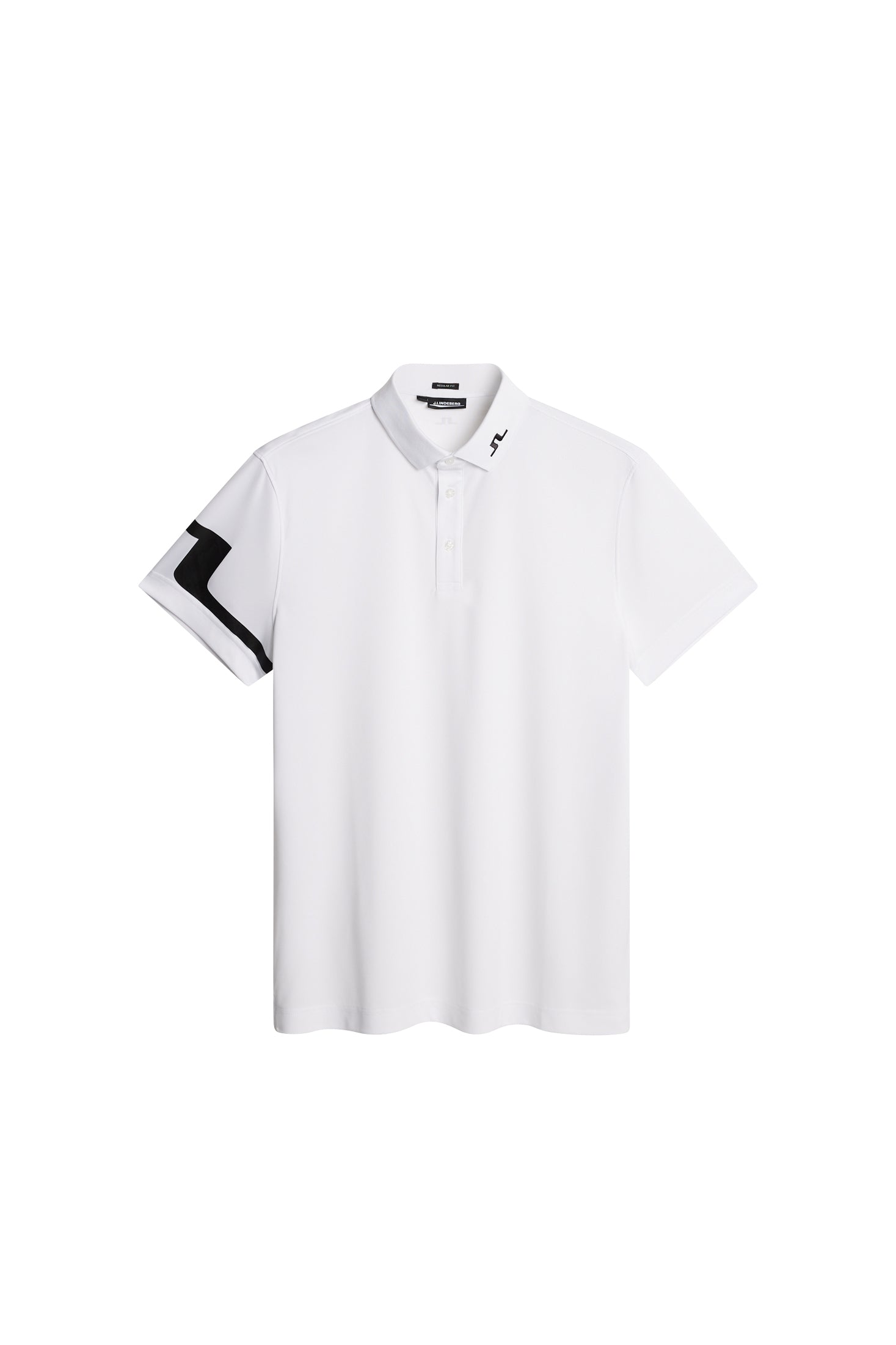 か*げ様 J.LINDEBERG ホワイト スリムフィット シャツ J.Lindeberg Golf Shirt - Tour Tech Slim Fit - White SS25