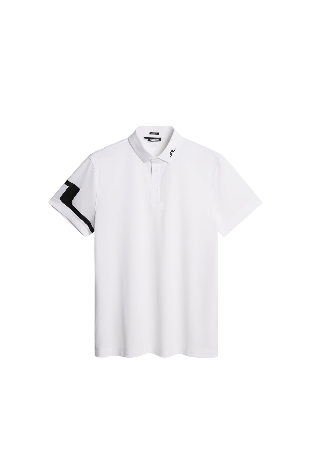 Heath Regular Fit Golf Polo in White by J.Lindeberg
