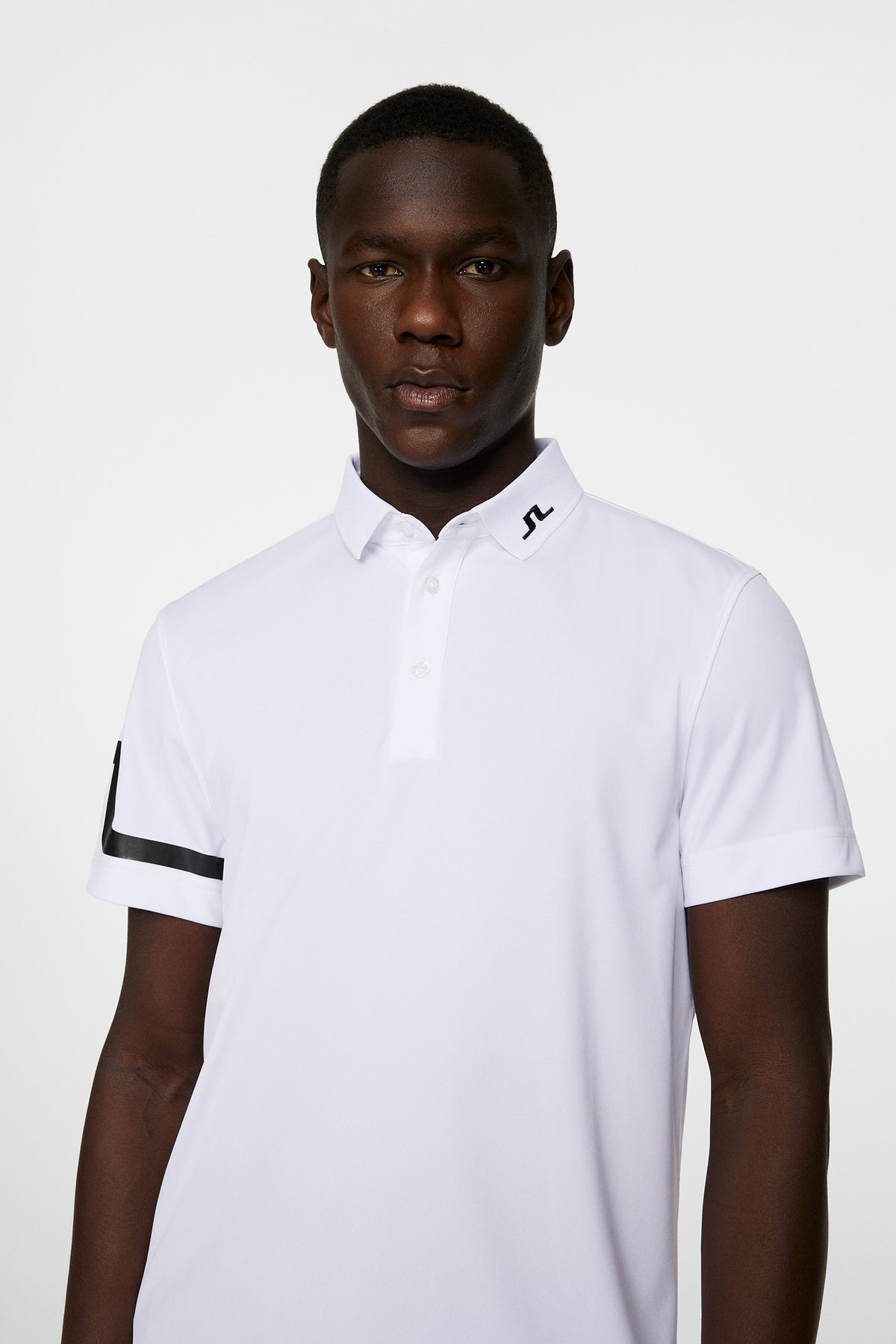 Heath Regular Fit Golf Polo in White by J.Lindeberg