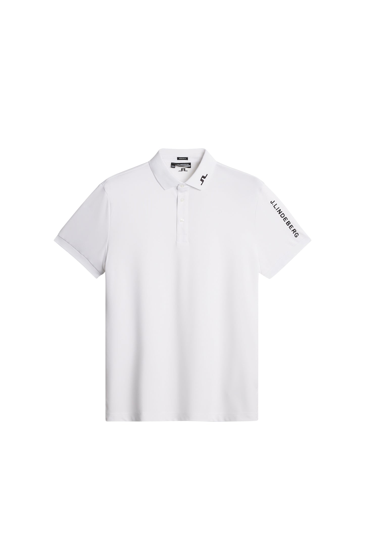 Tour Tech Reg Fit Golf Polo in White by J.Lindeberg